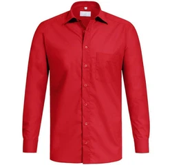 GREIFF Langarmhemd Corporate Hemd BASIC Herren Regular Fit OEKO TEX Rot (35/36)