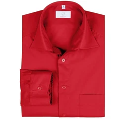 GREIFF Langarmhemd Corporate Hemd BASIC Herren Regular Fit OEKO TEX Rot (35/36)