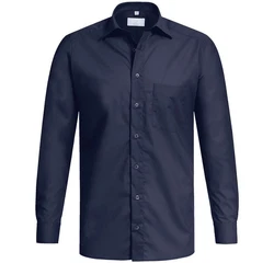 GREIFF Langarmhemd Corporate Hemd BASIC Herren Regular Fit OEKO TEX Marine