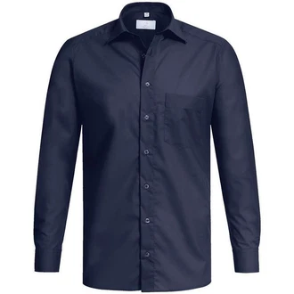 GREIFF Langarmhemd Corporate Hemd BASIC Herren Regular Fit OEKO TEX Marine GREIFF Langarmhemd Corporate Hemd BASIC Herren Regular Fit OEKO TEX Marine