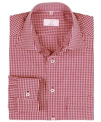 GREIFF Langarmhemd Corporate Hemd BASIC Herren Rot kariert (37/38)