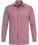 GREIFF Langarmhemd Corporate Hemd BASIC Herren Rot kariert (37/38)