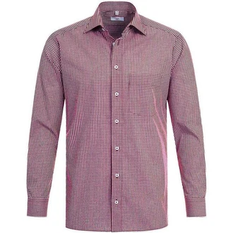 GREIFF Langarmhemd Corporate Hemd BASIC Herren Bordeaux