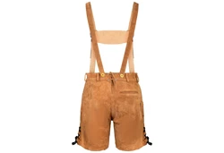 PAULGOS Trachtenhose Herren Lederhose Kurz mit Trägern (HK5) HK5