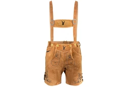 PAULGOS Trachtenhose Herren Lederhose mit Trägern (HK3) HK3