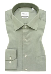 Eterna Langarmhemd Hellgrün/Grün/Dunkelgrün/Khaki