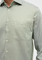 Eterna Langarmhemd Hellgrün/Grün/Dunkelgrün/Khaki