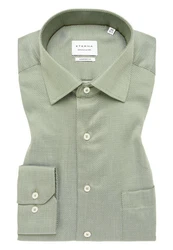 Eterna Langarmhemd Hellgrün/Grün/Dunkelgrün/Khaki