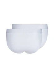 Skiny Slip Herren Brasil Basic Retro (2-St) Weiß/Creme