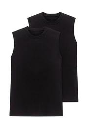 Unterhemd 2er Pack Essentials (Spar-Set, 2-St) Unterhemd / Tanktop - Baumwolle - Atmungsaktiv - Hohe Formstabilitt