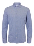 SELECTED HOMME Langarmhemd SLHBOND Dunkelblau/Hellblau/Blau