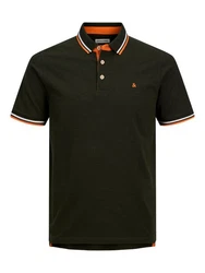 Jack & Jones Plus Poloshirt Paulos Dunkelgrün/Grün