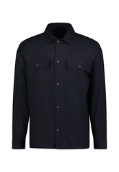 Roy Robson Langarmhemd Overshirt Dunkelblau