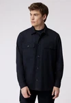 Roy Robson Langarmhemd Overshirt Dunkelblau