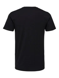 SELECTED HOMME T-Shirt NEW PIMA Dunkelblau/Schwarz