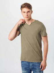 Jack & Jones Kurzarmshirt JJESPLIT NECK TEE SS NOOS Grün (5545)