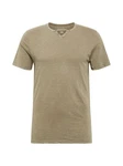 Jack & Jones Kurzarmshirt JJESPLIT NECK TEE SS NOOS Grün (5545)
