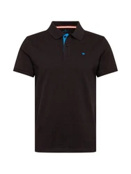 TOM TAILOR T-Shirt Poloshirt Basic Dunkelbraun/Rot/Dunkelblau/Schwarz