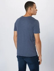 Jack & Jones T-Shirt SPLIT NECK Dunkelblau/Dunkelgrau/Grau/Blau