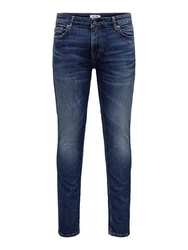 Only & Sons Jeans 'Loom' Slim-Fit Dunkelblau/Blau/Hellblau