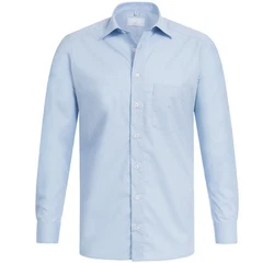 GREIFF Langarmhemd Corporate Hemd BASIC Herren Regular Fit OEKO TEX Hellblau