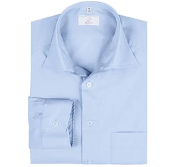 GREIFF Langarmhemd Corporate Hemd BASIC Herren Regular Fit OEKO TEX Hellblau
