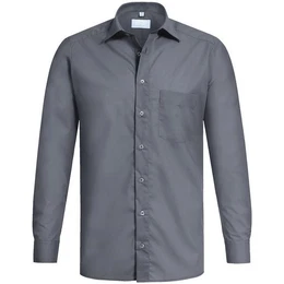 Langarmhemd Corporate Hemd BASIC Herren OEKO TEX Anthrazit 47/48