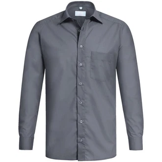 GREIFF Langarmhemd Corporate Hemd BASIC Herren Regular Fit OEKO TEX Anthrazit (47/48) GREIFF Langarmhemd Corporate Hemd BASIC Herren Regular Fit OEKO TEX Anthrazit (47/48)