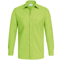 GREIFF Langarmhemd Corporate Hemd BASIC Herren Regular Fit OEKO TEX Apfelgrün