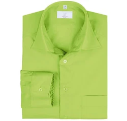 GREIFF Langarmhemd Corporate Hemd BASIC Herren Regular Fit OEKO TEX Apfelgrün