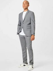 JACK & JONES Anzug 'Solaris' Grau/Hellgrau