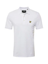 Lyle & Scott Poloshirt Plain Polo Weiß/Creme/Gold