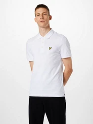 Lyle & Scott Poloshirt Plain Polo Weiß/Creme/Gold