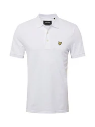 Lyle & Scott Poloshirt Plain Polo Weiß/Creme/Gold