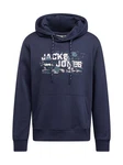 JACK & JONES Sweatshirt JCOOUTDOOR LOGO SWEAT HOOD SN Dunkelblau/Hellblau JACK & JONES Sweatshirt JCOOUTDOOR LOGO SWEAT HOOD SN Dunkelblau/Hellblau
