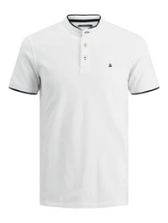 JACK & JONES T-Shirt JJEPAULOS schwarz / offwhite