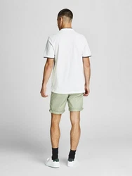 JACK & JONES T-Shirt JJEPAULOS schwarz / offwhite
