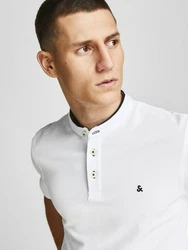 JACK & JONES T-Shirt JJEPAULOS schwarz / offwhite
