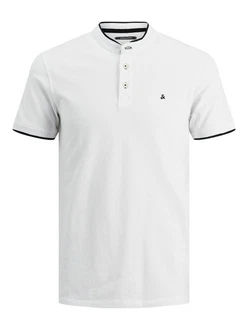 JACK & JONES T-Shirt JJEPAULOS schwarz / offwhite