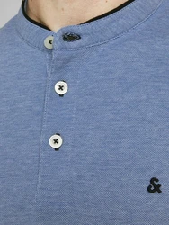 JACK & JONES T-Shirt JJEPAULOS nachtblau / blaumeliert