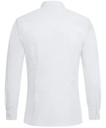 GREIFF Langarmhemd Corporate Hemd BASIC Herren Slim Fit OEKO TEX Weiß