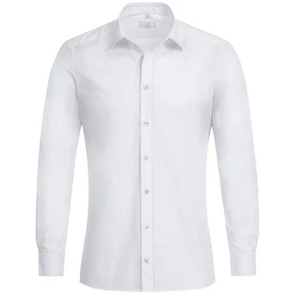 GREIFF Langarmhemd Corporate Hemd BASIC Herren Slim Fit OEKO TEX Weiß GREIFF Langarmhemd Corporate Hemd BASIC Herren Slim Fit OEKO TEX Weiß