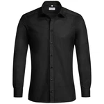 GREIFF Langarmhemd Corporate Hemd BASIC Herren Slim Fit OEKO TEX Schwarz (35/36)