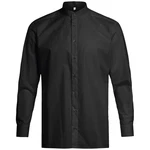 GREIFF Langarmhemd Corporate Hemd BASIC Herren Stehkragen OEKO TEX Schwarz (43/44)