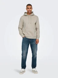 ONLY & SONS Sweatshirt ONSCONNOR Khaki/Braun/Beige/Grau/Hellgrau