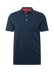 Jack & Jones Poloshirt JJEPAULOS Dunkelblau/Rot
