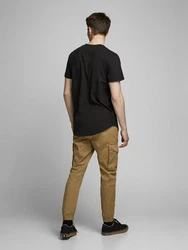 Jack & Jones T-Shirt JJENoa TEE SS CREW NECK Schwarz