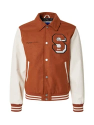 JACK & JONES Jacke JORCARTER cognac/weiß
