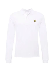 Lyle & Scott Langarm Poloshirt Herren gelb/schwarz/wei