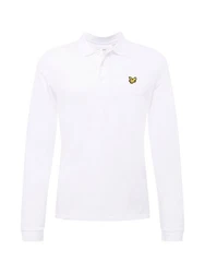 Lyle & Scott Langarm Poloshirt Herren gelb/schwarz/wei